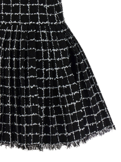 Balmain Tweed Dress Black