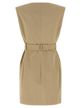 Balmain Anthem Dress Beige