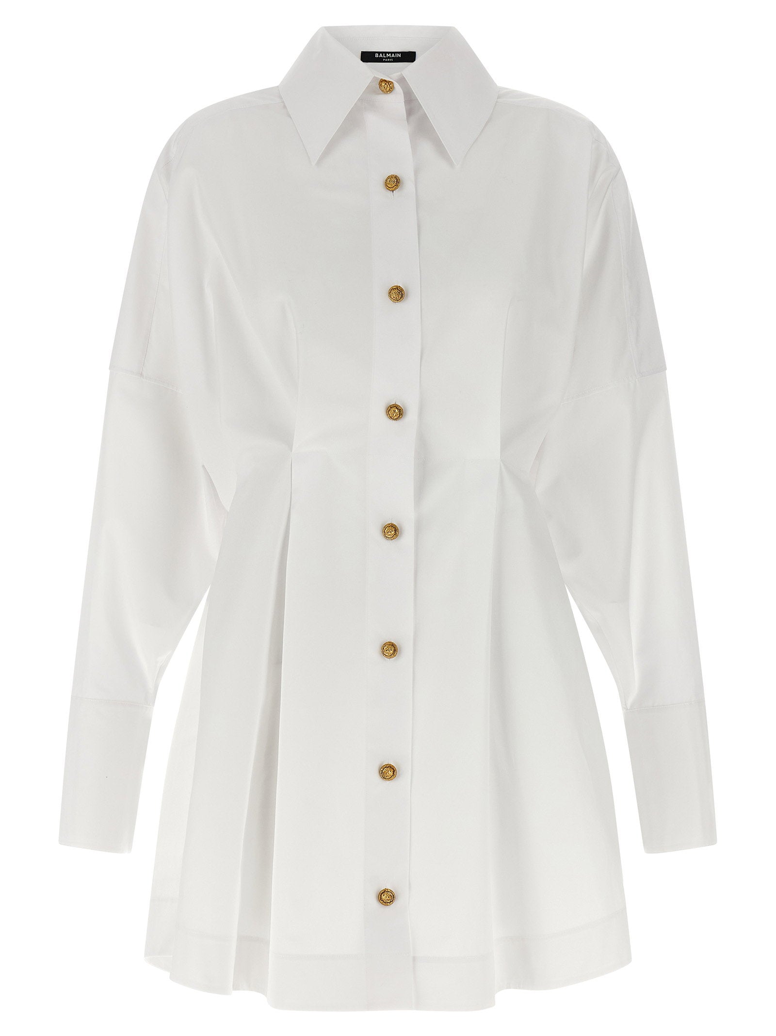 Balmain Chemisier Dress White