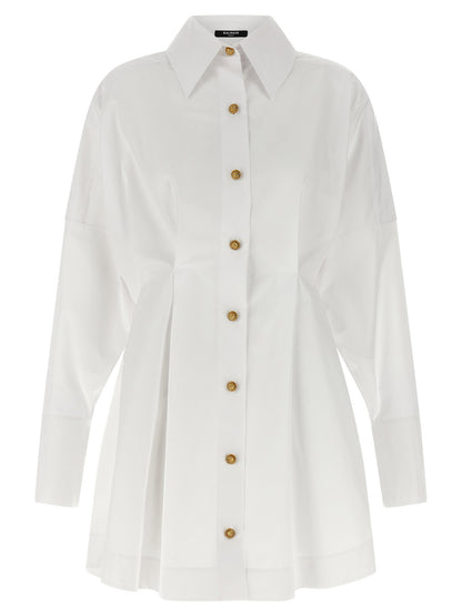 Balmain Chemisier Dress White