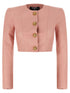 Balmain Testa Di Leone Bolero Blazer Pink