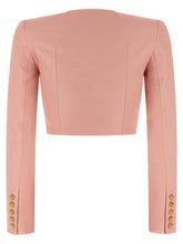 Balmain Testa Di Leone Bolero Blazer Pink