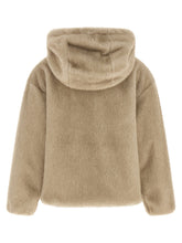 Herno Eco Fur Hooded Beige