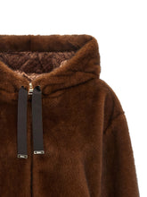 Herno Faux Fur Bomber Jacket Brown
