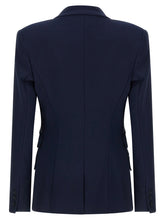 Elisabetta Franchi Light Crêpe Blazer Blue