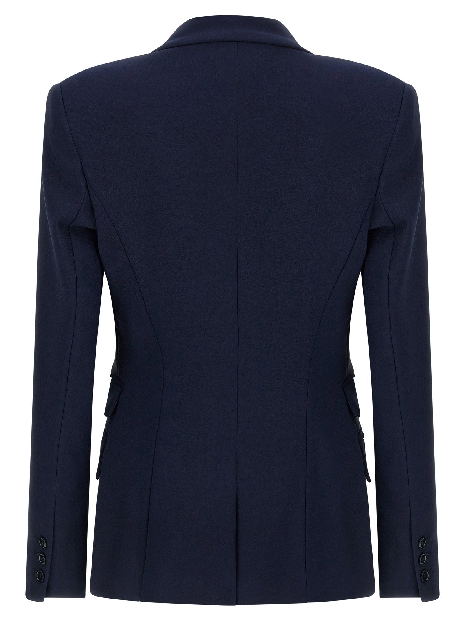 Elisabetta Franchi Light Crêpe Blazer Blue
