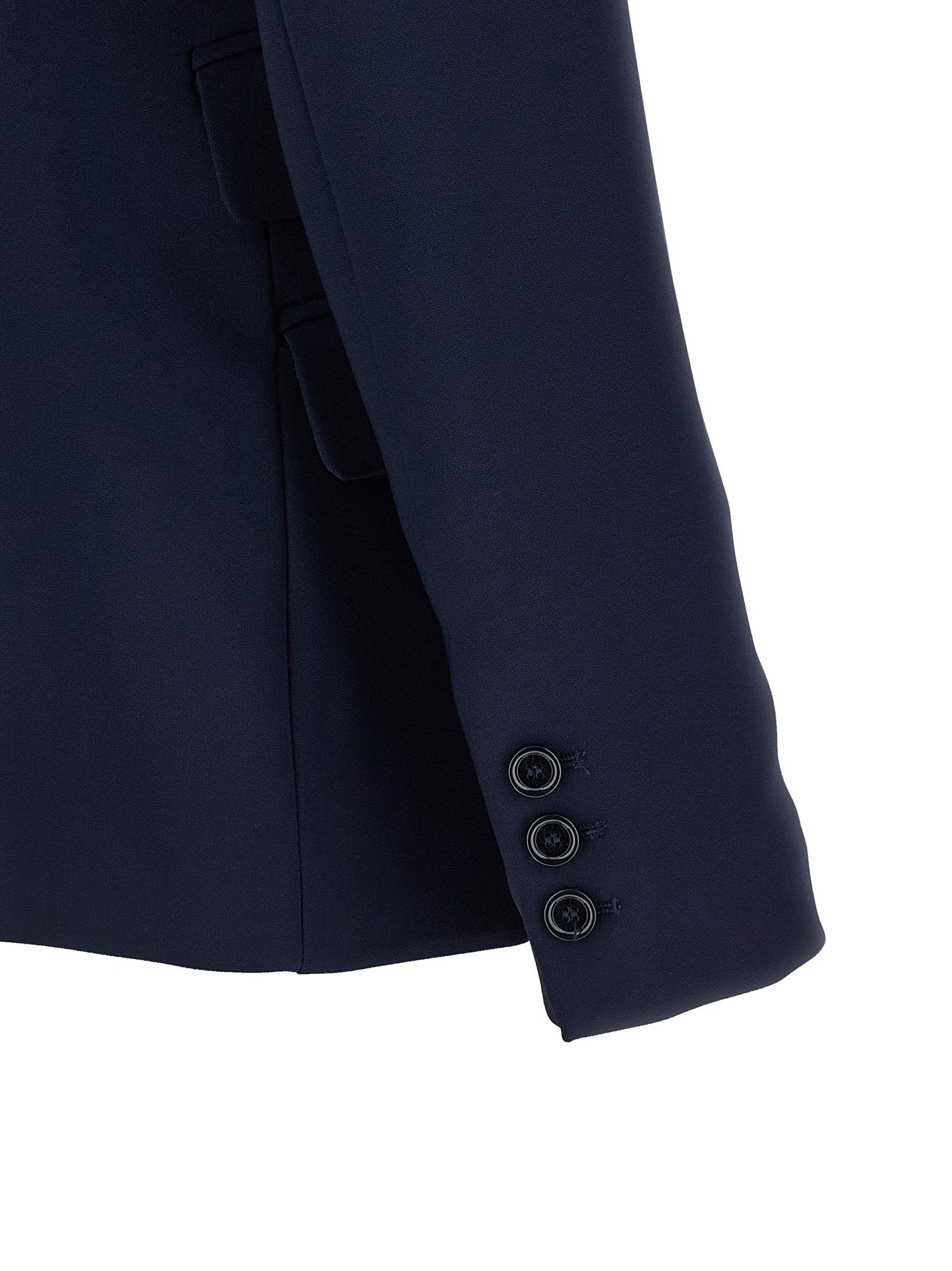Elisabetta Franchi Light Crêpe Blazer Blue
