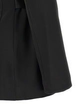 Elisabetta Franchi Stretch Satin Blazer Black