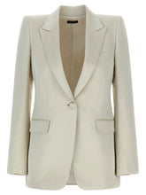 Tom Ford Duchesse Single-breasted Blazer Beige