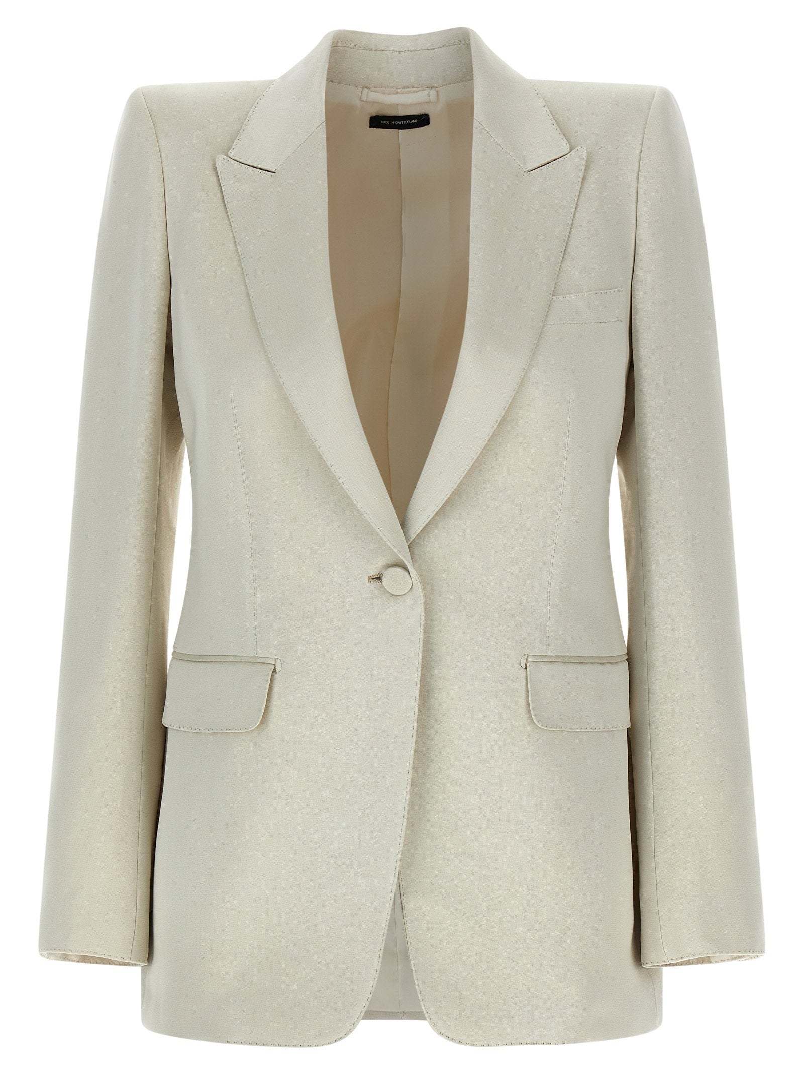 Tom Ford Duchesse Single-breasted Blazer Beige