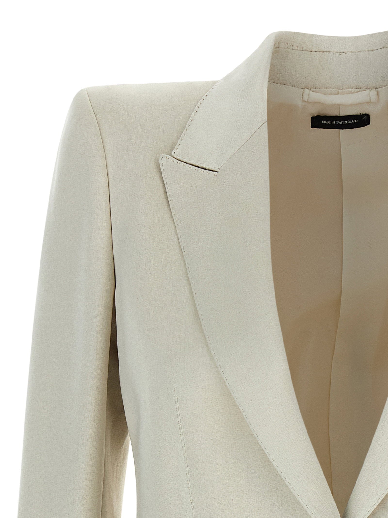 Tom Ford Duchesse Single-breasted Blazer Beige