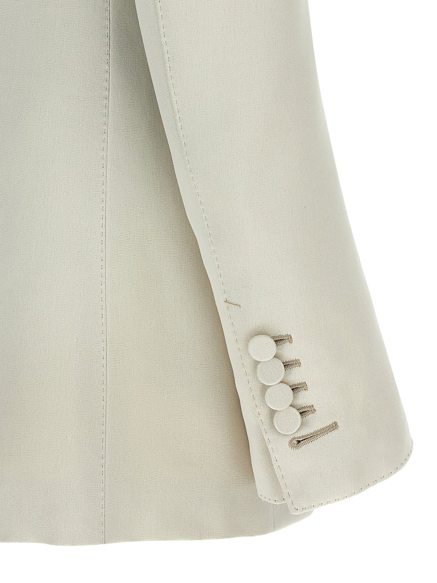 Tom Ford Duchesse Single-breasted Blazer Beige