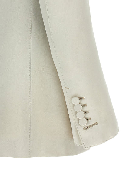 Tom Ford Duchesse Single-breasted Blazer Beige