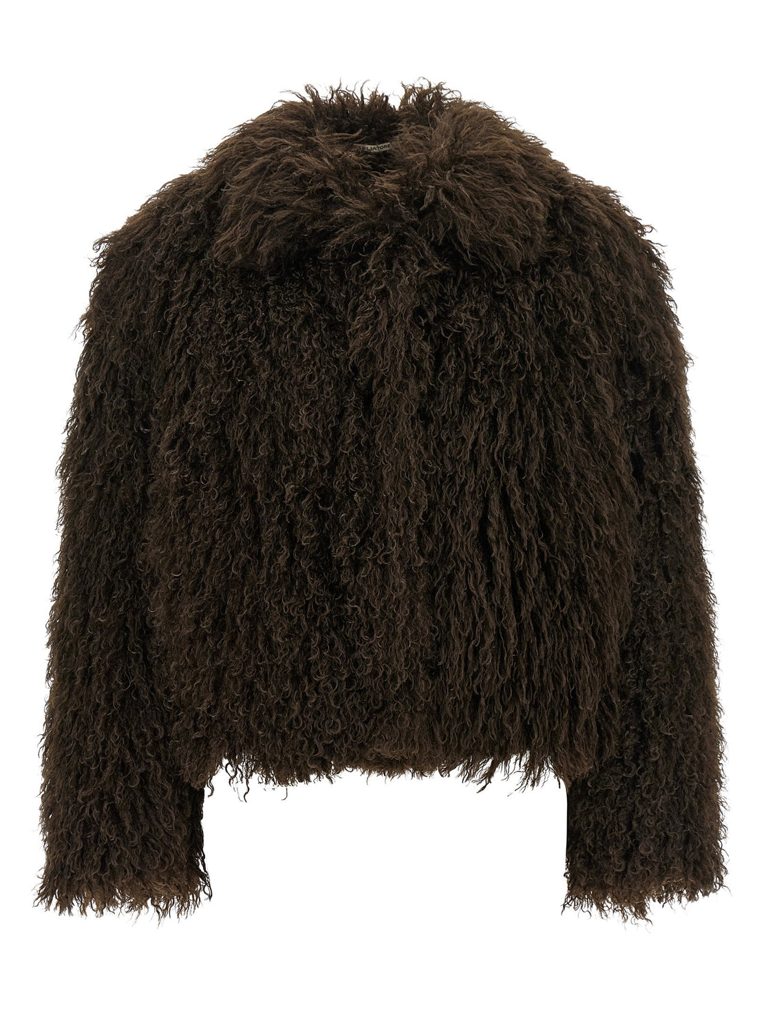 Tagliatore Eco-fur Crop Brown