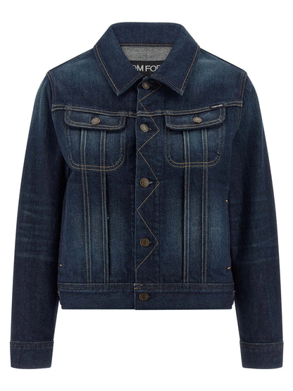 Tom Ford Japanese Denim Jacket Blue
