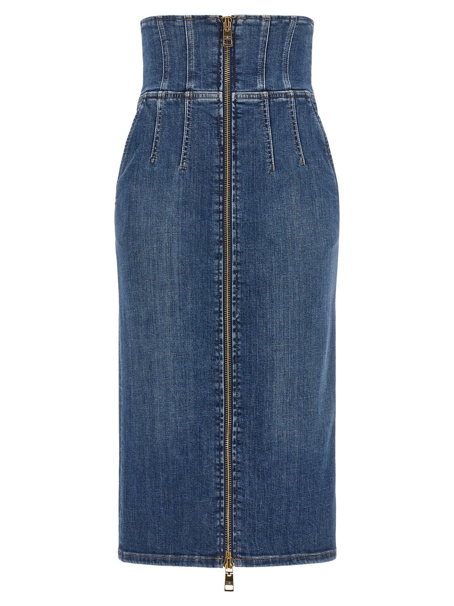 Elisabetta Franchi Denim Skirt Blue