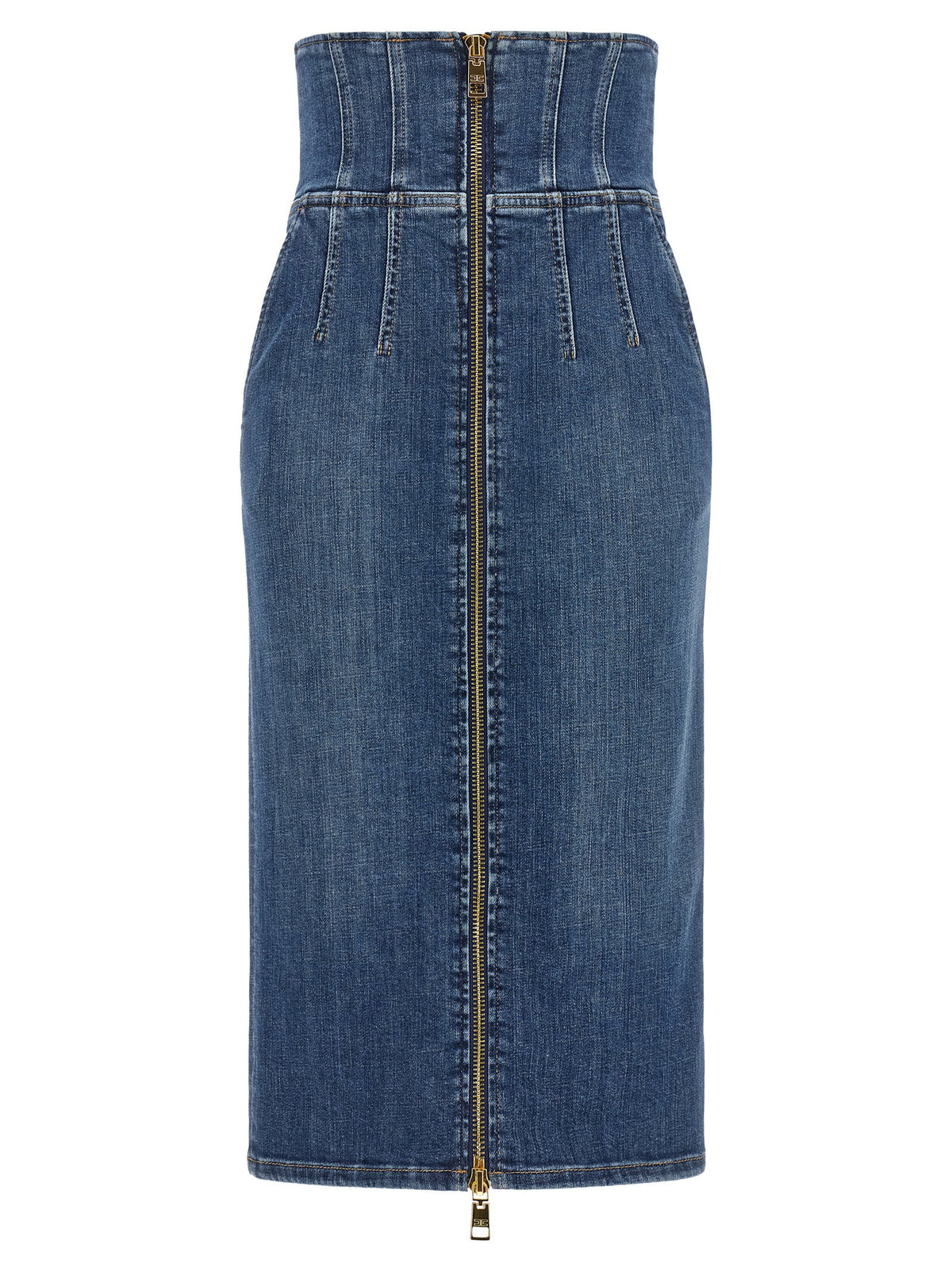 Elisabetta Franchi Denim Skirt Blue