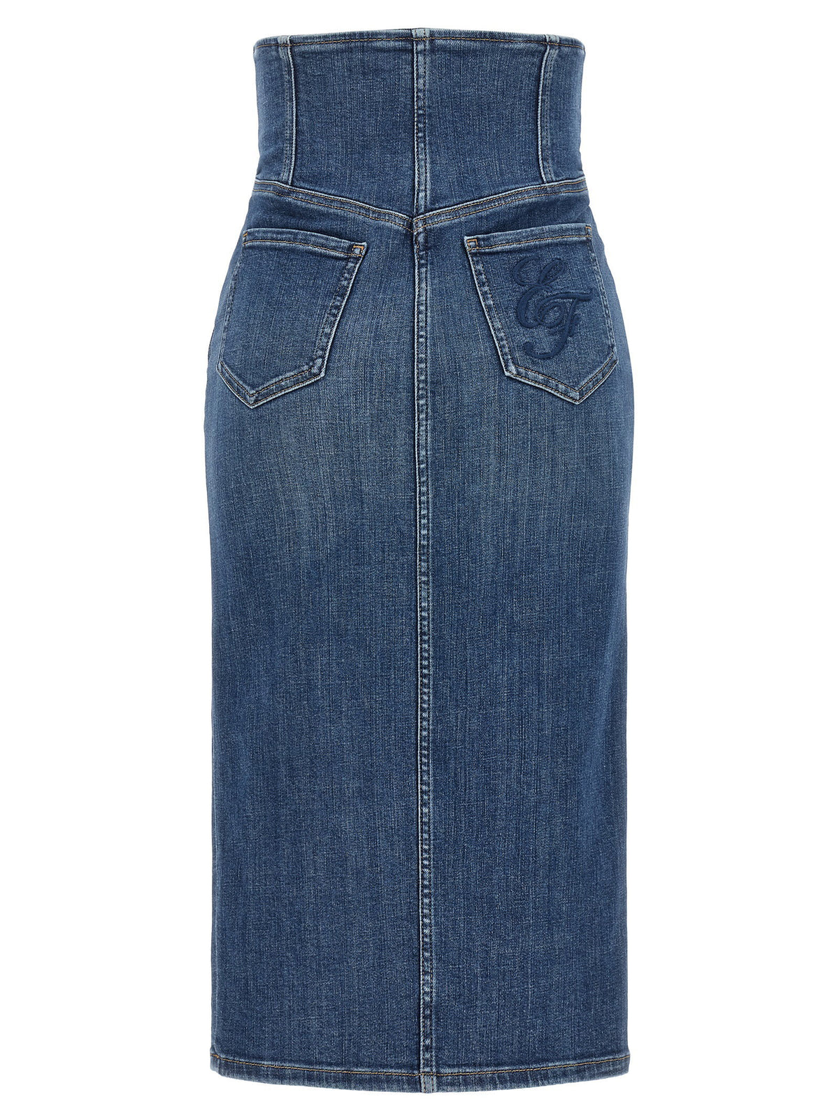 Elisabetta Franchi Denim Skirt Blue