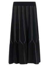 Elisabetta Franchi Origami Knit Skirt Black  
