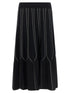 Elisabetta Franchi Origami Knit Skirt Black  