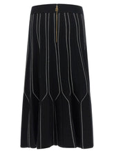 Elisabetta Franchi Origami Knit Skirt Black  