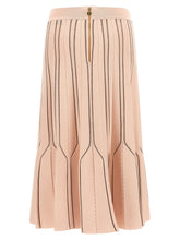 Elisabetta Franchi Origami Knit Skirt Pink