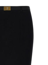 Elisabetta Franchi Ribbed Knit Skirt Black