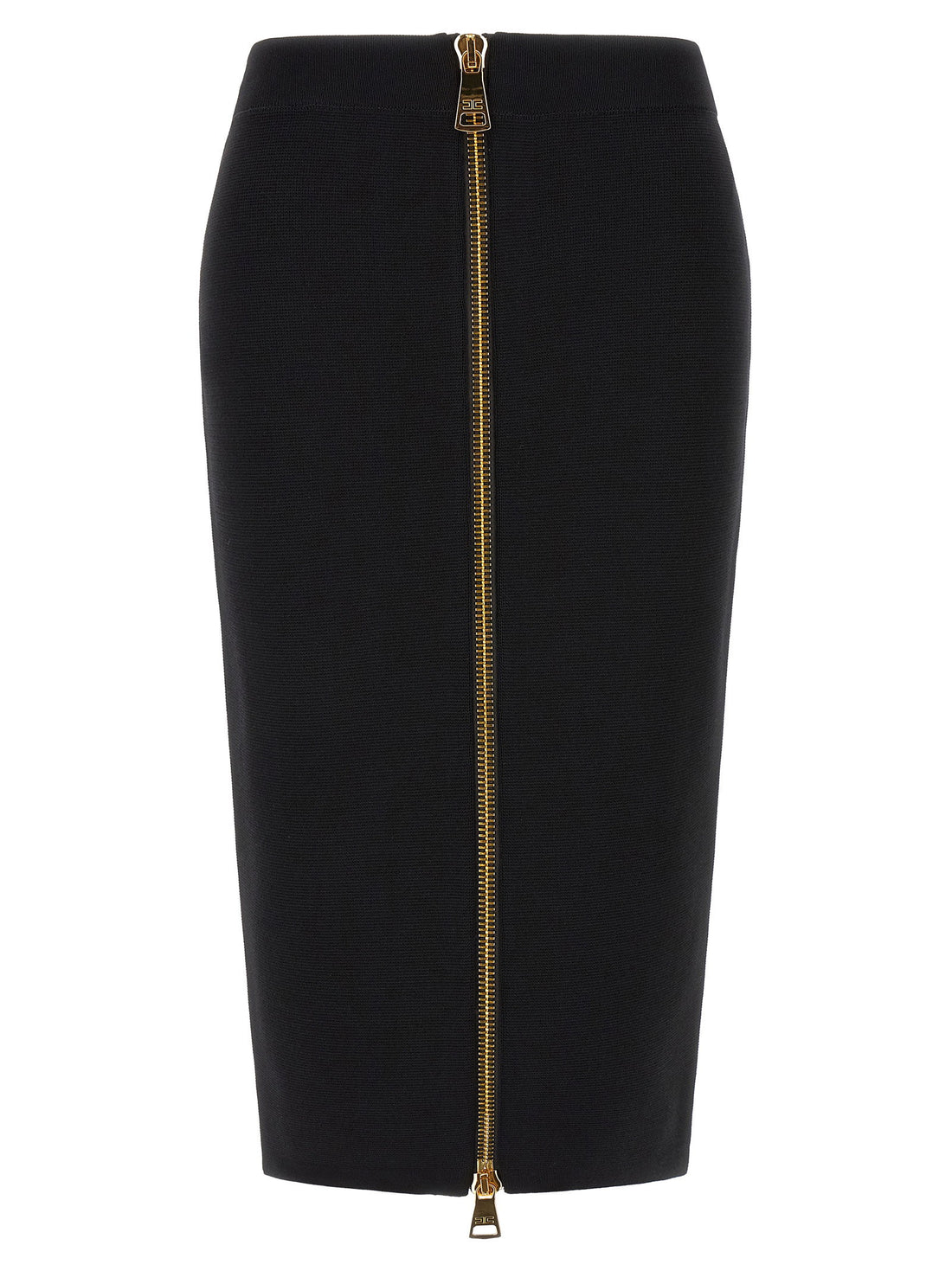 Elisabetta Franchi Zip Skirt Black