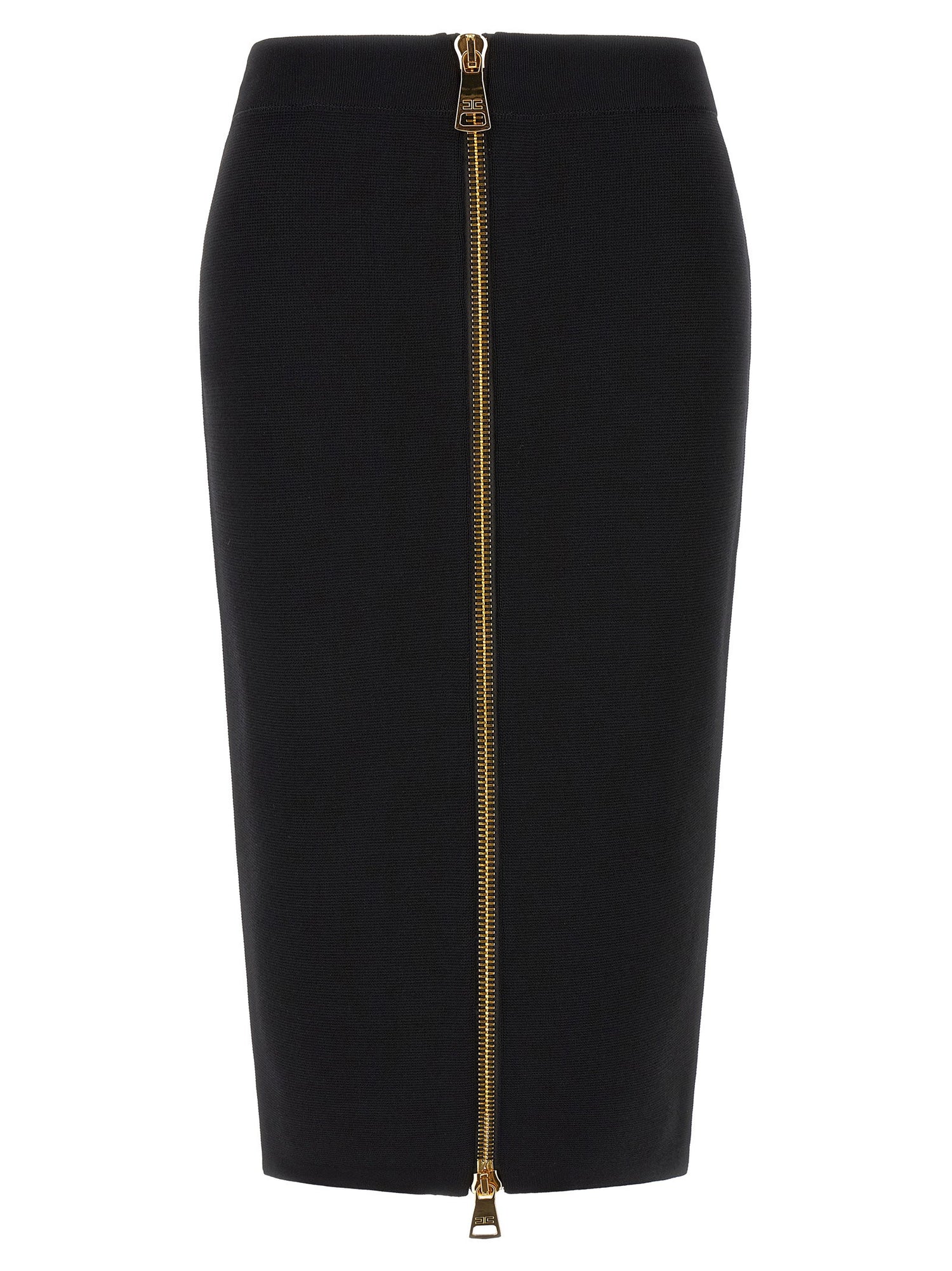 Elisabetta Franchi Zip Skirt Black