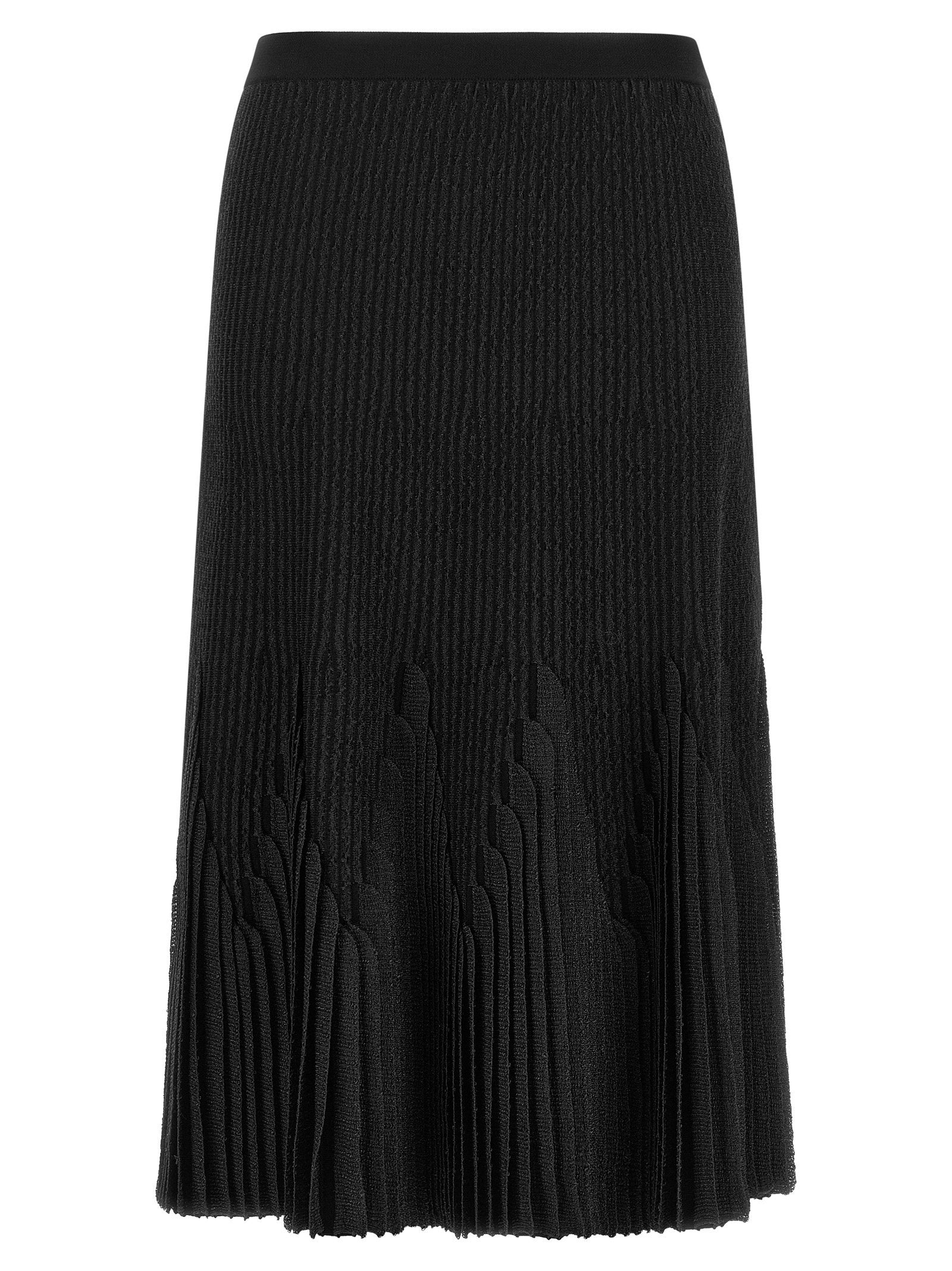 Elisabetta Franchi Ruffled Skirt Black