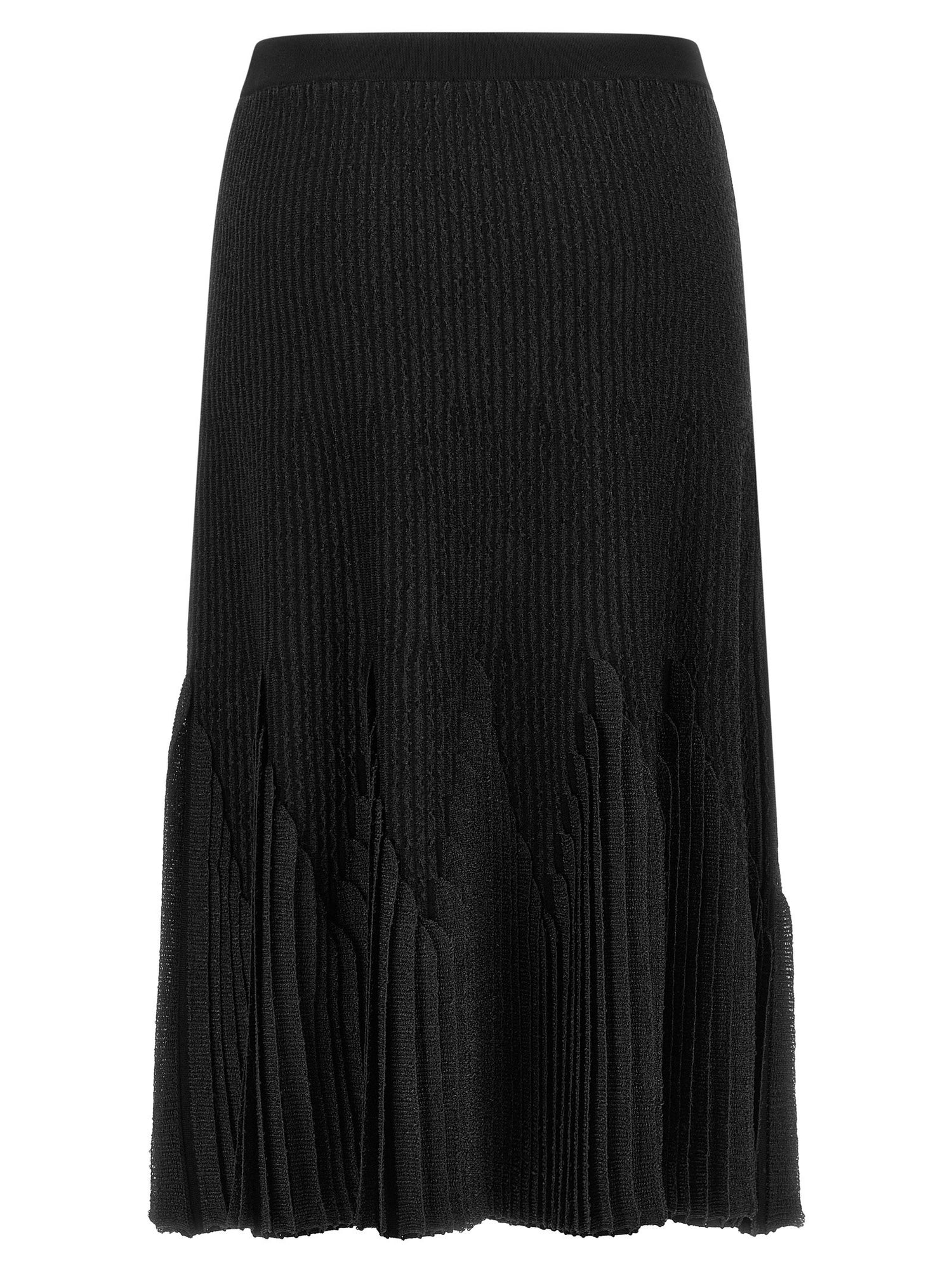 Elisabetta Franchi Ruffled Skirt Black