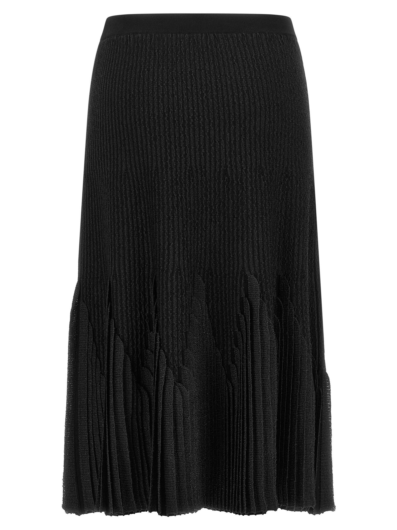 Elisabetta Franchi Ruffled Skirt Black