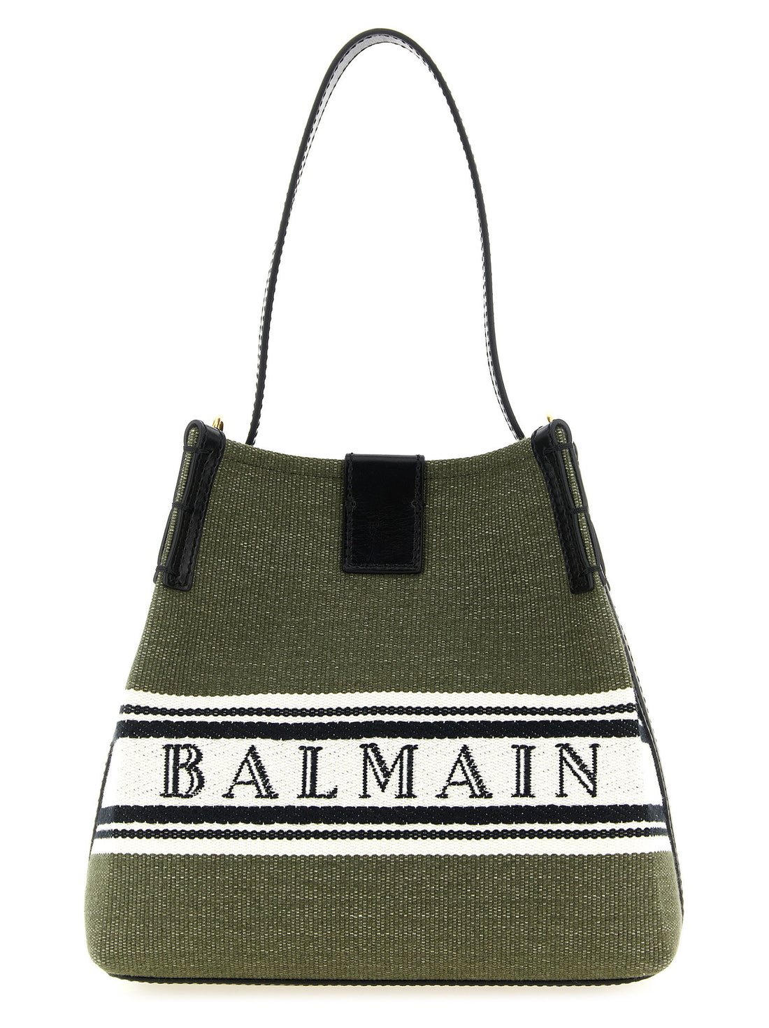 Balmain Release Bucket Bag Green