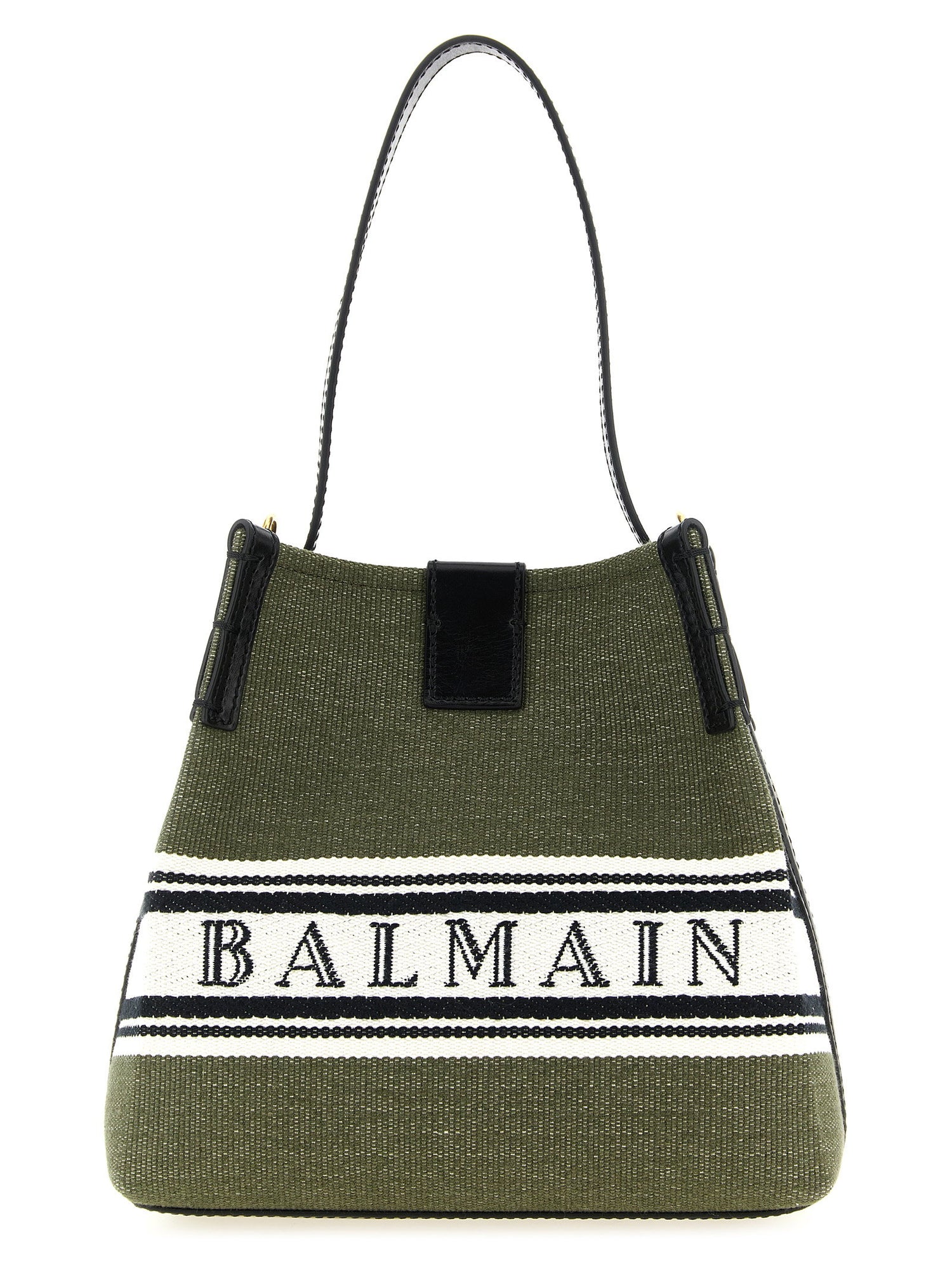 Balmain Release Bucket Bag Green