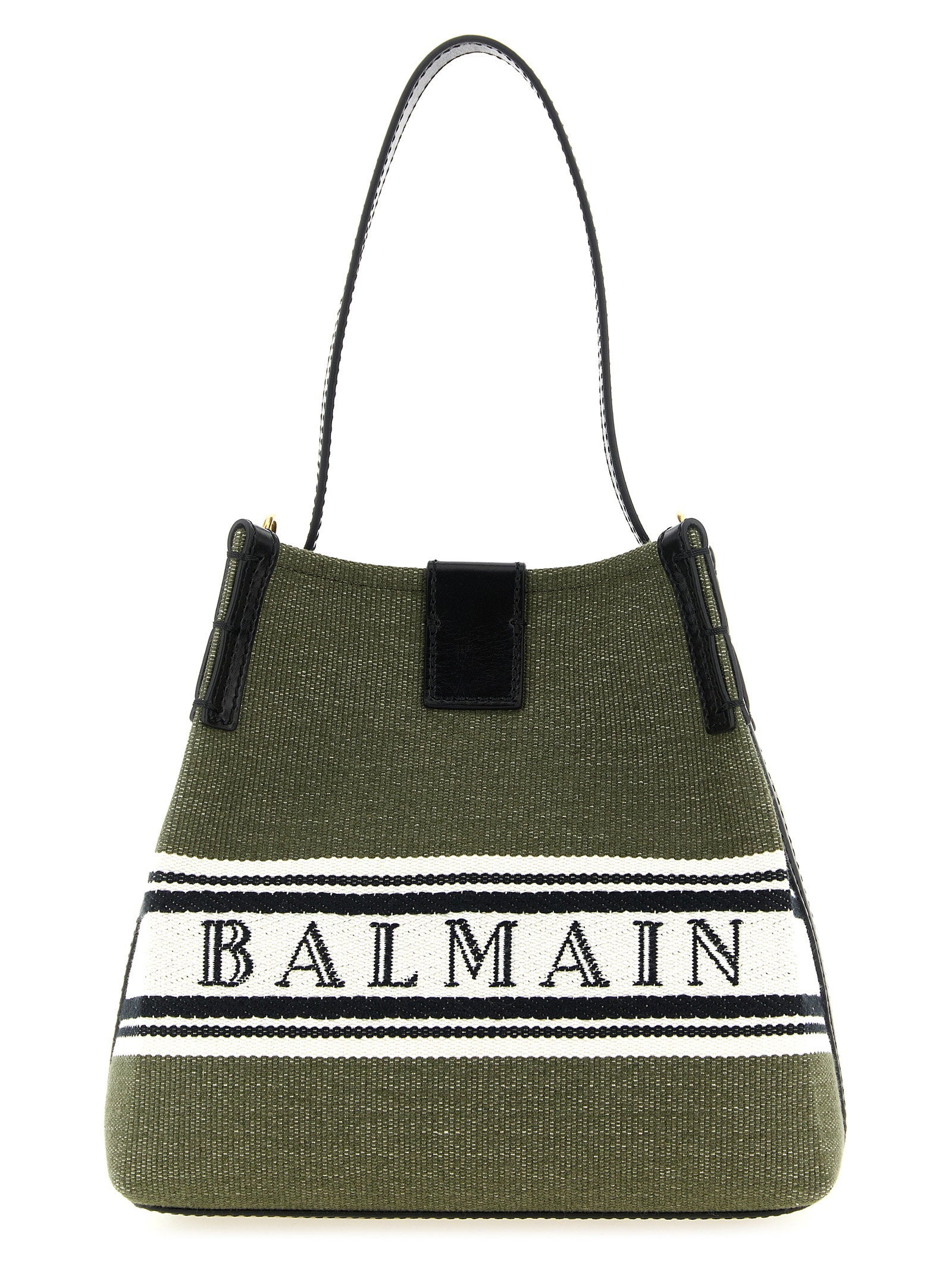 Balmain Release Bucket Bag Green