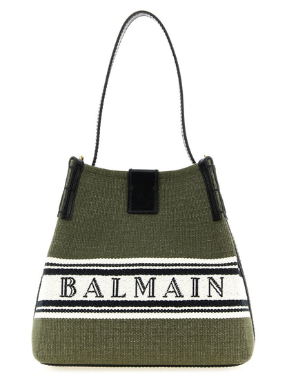 Balmain Release Bucket Bag Green
