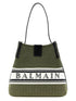 Balmain Release Bucket Bag Green