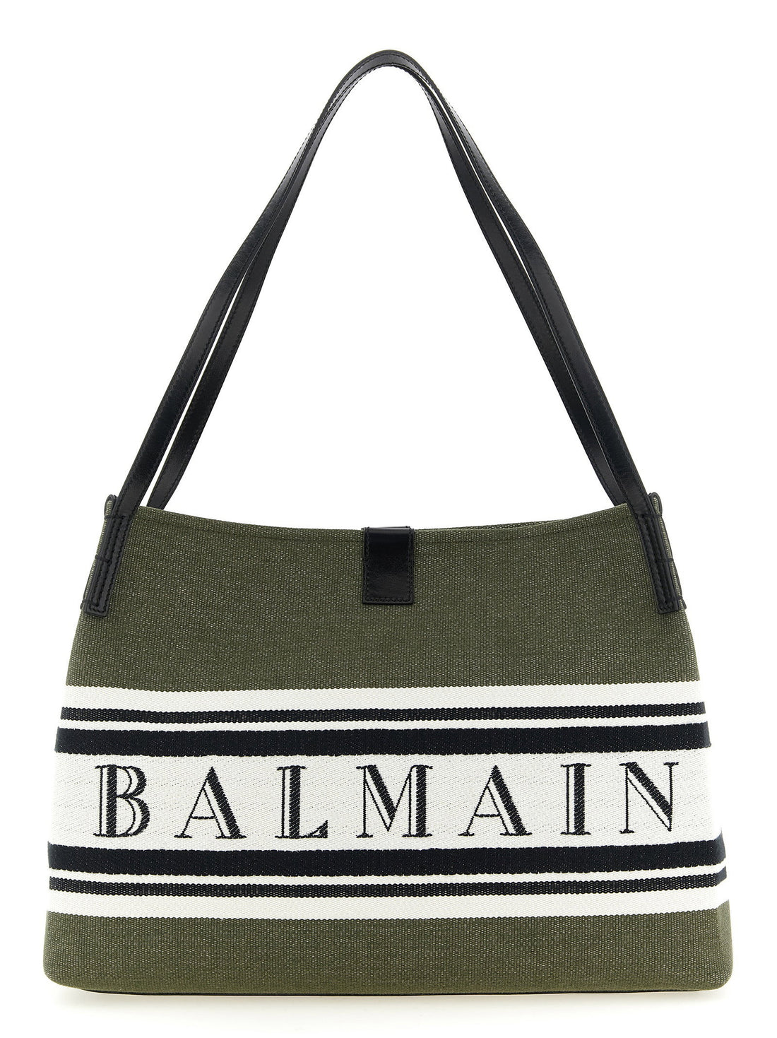 Balmain Medium Release Shopping Bag Green