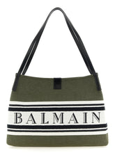 Balmain Medium Release Shopping Bag Green