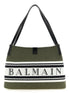 Balmain Medium Release Shopping Bag Green
