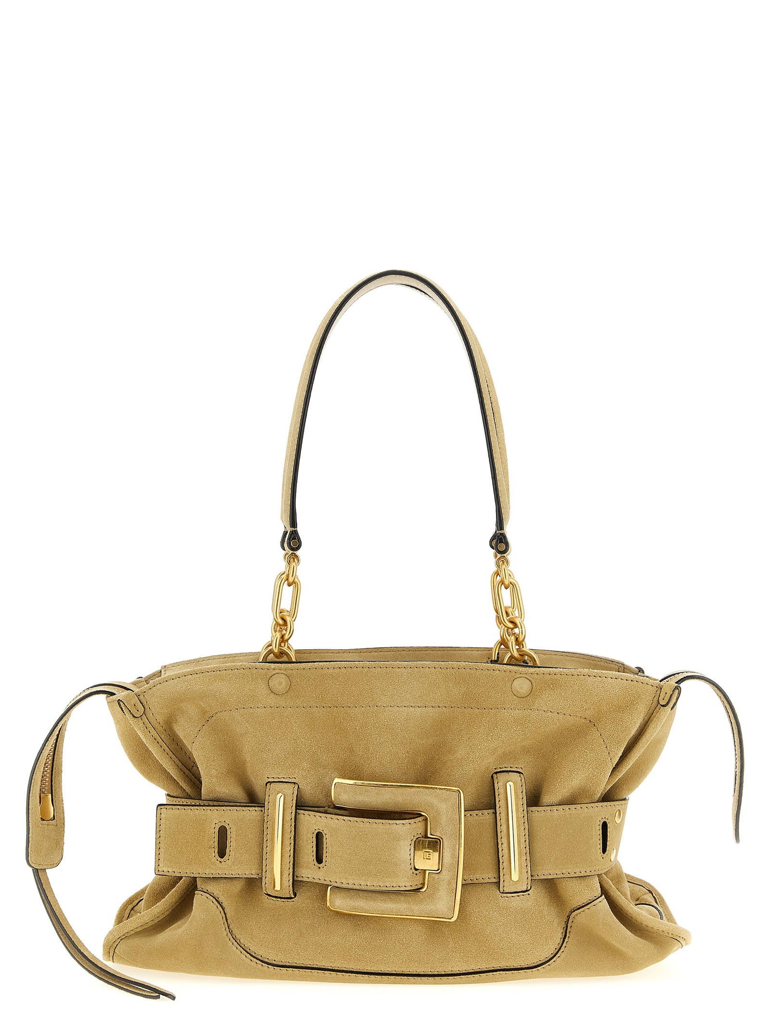 Balmain Anthem Shoulder Bag Beige