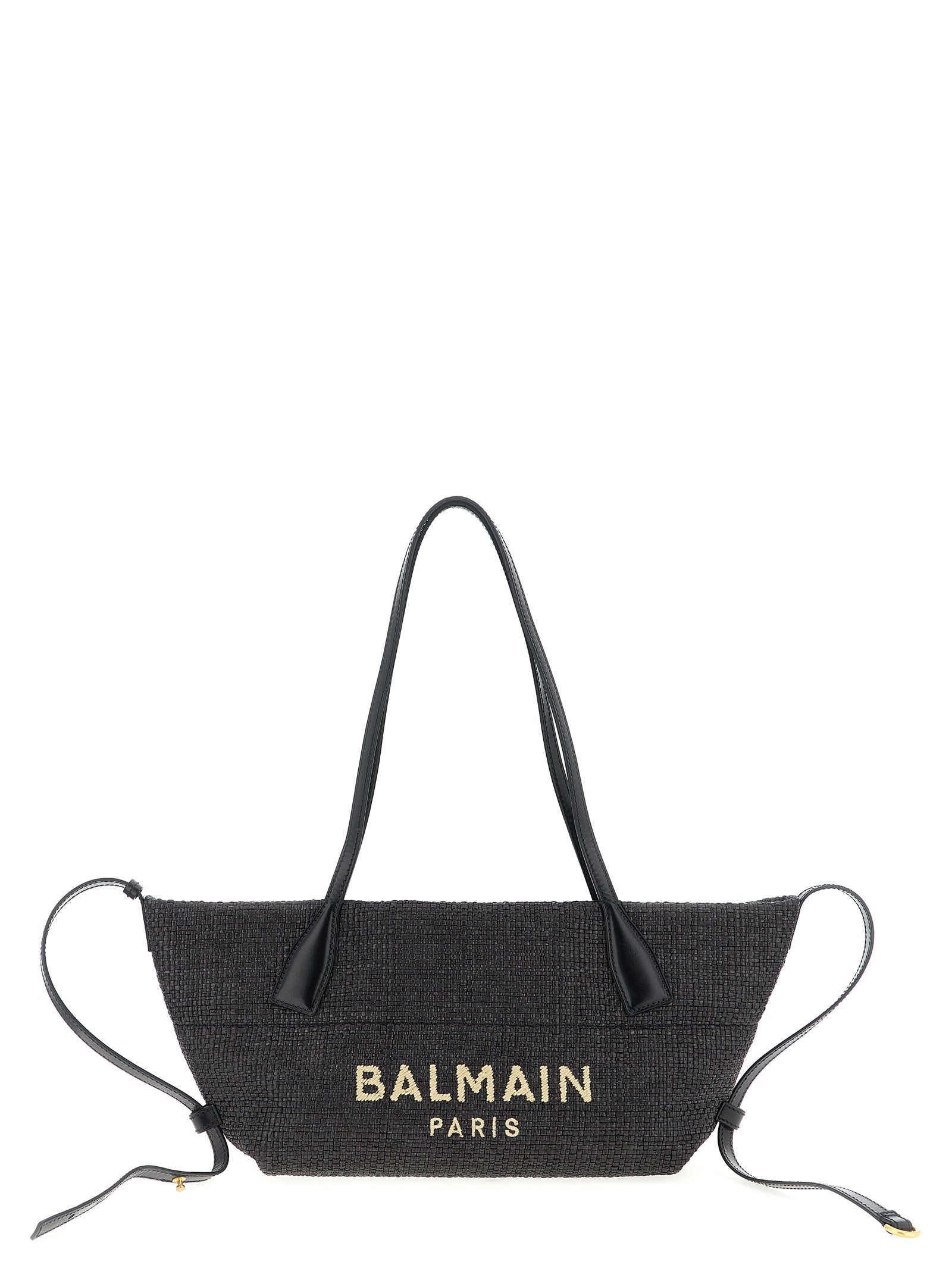 Balmain Shooping Track-small Rafia Black