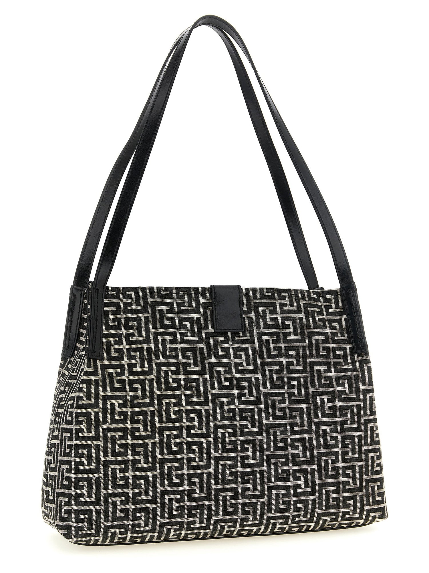 Balmain Small Release Shopping Bag White/black