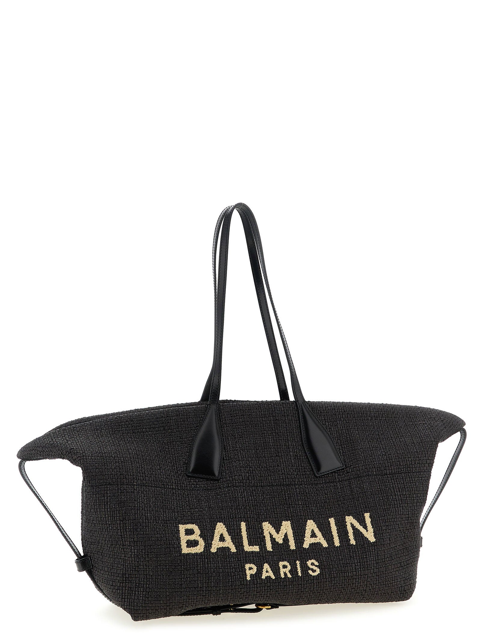 Balmain Track Shopping Bag Black