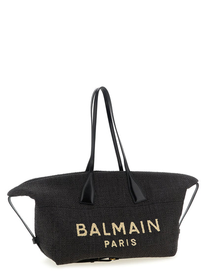 Balmain Track Shopping Bag Black