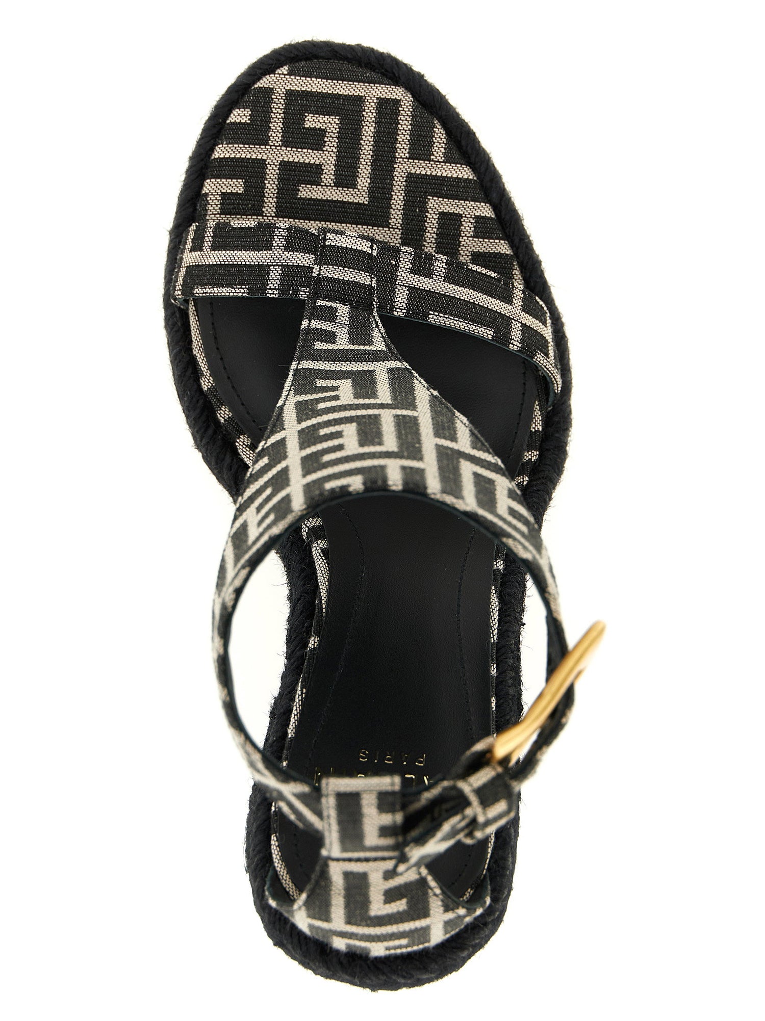 Balmain Anthem Espadrilles Black