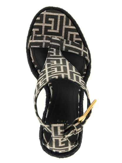 Balmain Anthem Espadrilles Black