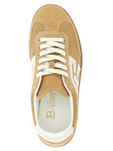 Balmain Suede Sneakers Beige
