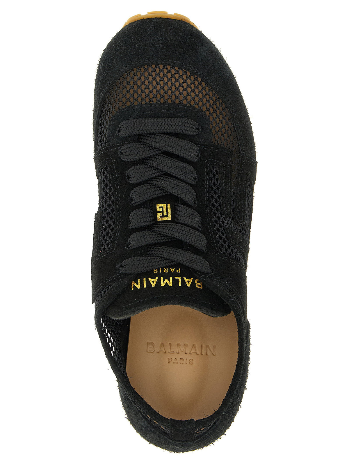 Balmain Racer 45-suede Sneakers Black  