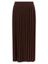 Fabiana Filippi Knitted Pleated Skirt Brown
